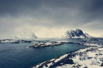 Photo art by Franz Sussbauer: Winter landscape in Norway with gentle snow-covered areas