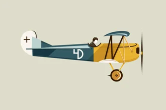 Illustration by Martin Azambuja: cheerful airplanes flying in the sky
