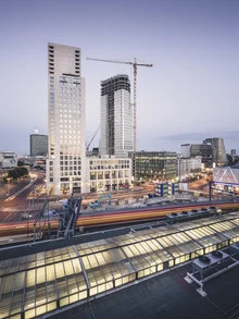 Photo art by Ronny Behnert: atmospheric blue hour over Berlin