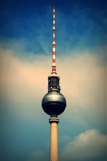 Photo art by Wenka-maria Hagemeister: Berlin TV Tower against a clear sky