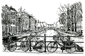 Mieke Van Der Merwe, Biking in Amsterdam