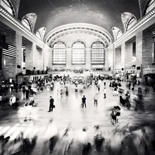 Photo art by Ronny Ritschel: lively scene at Grand Central Terminal, New York