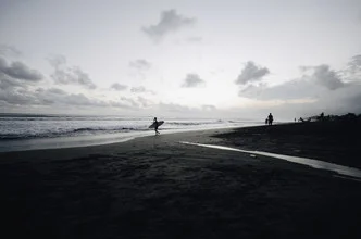 Photo art by Christian Seidenberg: waves and sky at a Bali beach