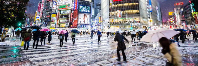 Jörg Faißt, Shibuya Crossing in Winter #5 (Japan, Asia)
