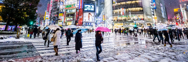 Jörg Faißt, Shibuya Crossing im Winter #10 (Japan, Asien)