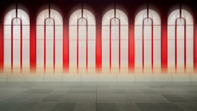 Photo art by Oliver Buchmann: blurred view of Antwerp Central Station