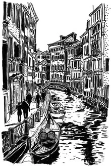 A late afternoon in Venice - fotokunst von Mieke Van Der Merwe