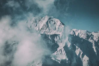 Photo art by Mikolaj Gospodarek: snow-covered mountains in Ötztal