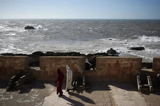 Photo art by Kolja Frohberger: view of the coastal city Essaouira in Morocco