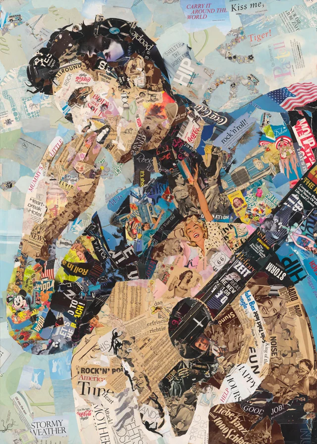 Illustration by Ines Kouidis: colorful tribute to the King of Rock