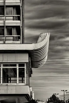 Photo art by Oliver Meibert: Archway house at Alexanderplatz in Berlin