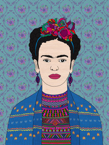 Bianca Green, Artist with flowers in her hair