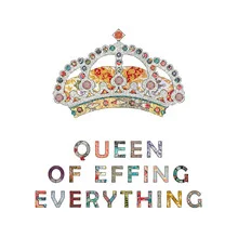 Wall art by Bianca Green: motivational illustration featuring a crown and powerful vibe