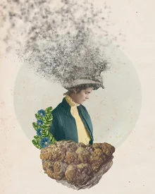 Illustration by Rosa De Salvo: soft colors and flowing shapes
