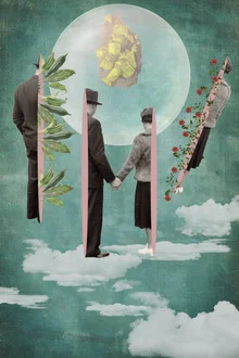 Wall art by Rosa De Salvo: artistic depiction with soft colors and harmonious shapes