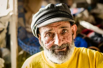 Photo art by Marco Entchev: old man by the sea in a relaxed atmosphere