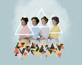 Wall art by Rosa De Salvo: soft pastel colors in harmonious shapes