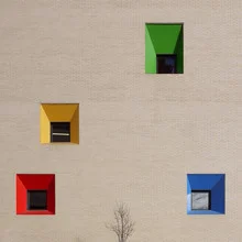 Photo art by Roc Isern: Colorful composition featuring architectural elements
