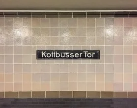 Photo art by Claudio Galamini: Kottbusser Tor showcasing modern city life