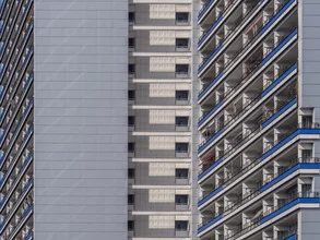 Photo art by Klaus Lenzen: modern structures in soft colors