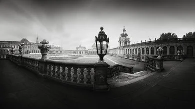 Photo art by Ronny Behnert: panoramic view of the Zwinger in Dresden