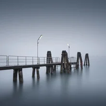 Photo art by Ronny Behnert: tranquil water landscape with fog over Venice