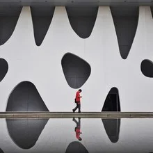 Photo art by Roc Isern: abstract representation of urban reflections