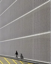 Photo art by Roc Isern: urban facade with minimalist design in Barcelona