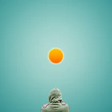 Illustration by Caterina Theoharidou: a yellow sun symbolizing an egg.