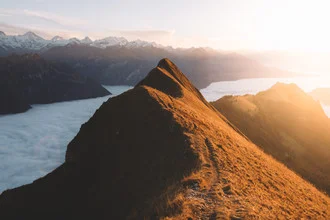 Photo art by Philipp Heigel: gentle play of light and shadow over the Alps