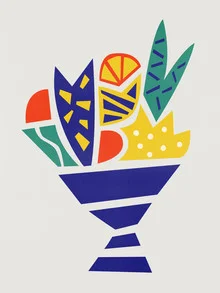 Illustration by Fox And Velvet: a colorful bouquet of flowers in a vase.
