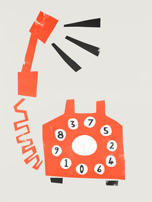 Fox And Velvet, Retro Orange Telephone