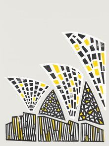 Fox And Velvet, Abstract Sydney Opera House