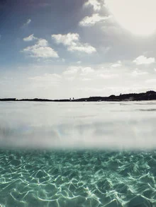 Photo art by Nadja Jacke: gentle water surface with reflections in the Mediterranean Sea