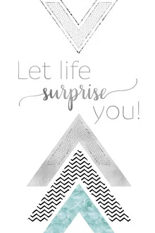 Colorful illustration with geometric shapes and inspiring text.