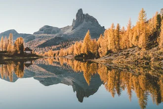Herbstfarben in den Dolomiten - fotokunst von Roman Königshofer