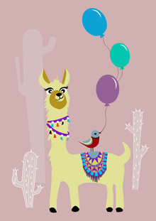 Sabrina Ziegenhorn, alpaca and bird
