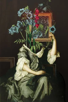 Floral Portrait Disaster von Marko Köppe: surreales Porträt einer Frau mit Blumen