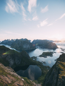 Sebastian ‚zeppaio' Scheichl, Bergpanorama auf den Lofoten
