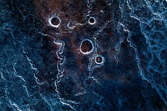 Abstract photo art featuring ice structures and soft colors from Norway