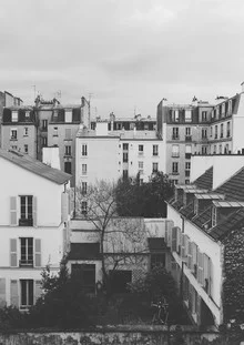 Photo art by Florent Bodart: black-and-white capture of a Paris street