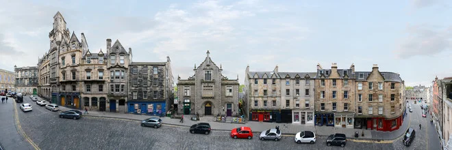 Photo art by Joerg Dietrich: Colorful city view of Edinburgh, Victoria Street