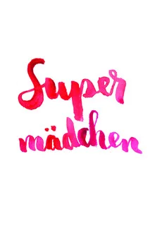 Illustration von Verena Prechsl: fröhliches Mädchen in bunten Farben, mit Motivationsspruch