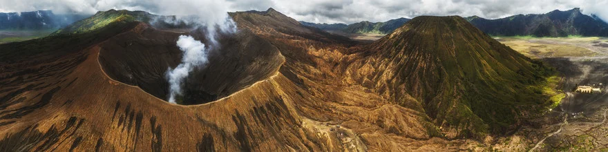 Photo art by Jean Claude Castor: panorama of Mount Bromo in Indonesia