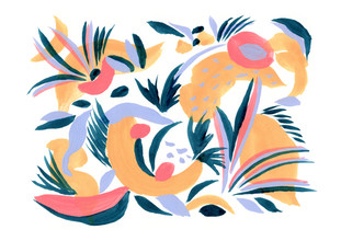 La Tinta Studio Fernanda Martínez, Abstract petals (Mexico, Latin America and Caribbean)
