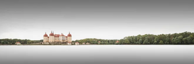 Photo art by Ronny Behnert: Moritzburg Castle, calm water reflections in sunlight
