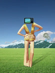 Illustration von Marko Köppe: surreale Landschaft mit träumerischer Atmosphäre