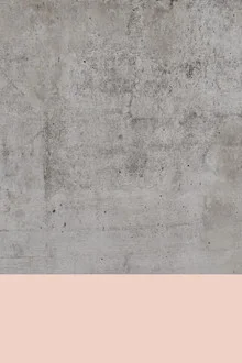 Illustration von Emanuela Carratoni: sanfte rosa Farbtöne auf Beton