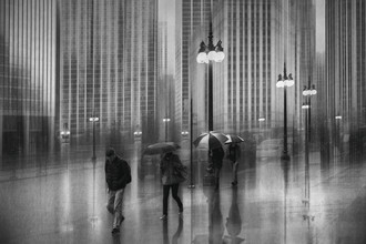 Roswitha Schleicher-Schwarz, rain in Chicago (United States, North America)