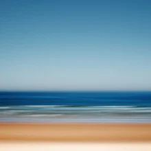 Photo art by Manuela Deigert: summer beach with gentle waves and soft sand